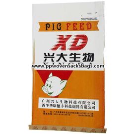 Porcellana 25kg BOPP ha ricoperto i sacchi/borse laminate BOPP per l'alimentazione/sabbia/farina d'imballaggio del maiale fornitore