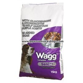Porcellana Borse tessute dell'alimentazione animale del polipropilene, borsa d'imballaggio dell'alimentazione ecologica riutilizzabile del cane fornitore