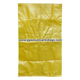 Porcellana Sacchi gialli antiscorrimento della borsa tessuti pp del vergine del polipropilene per cemento d'imballaggio, carbone, malto fornitore