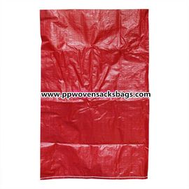 Porcellana Borse rosse riciclabili dei sacchi tessute pp del vergine per fertilizzante, alimentazione e la sabbia d'imballaggio fornitore